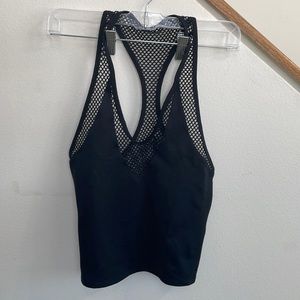 Bombshell V Neck Mesh Tank Top Xs NWT